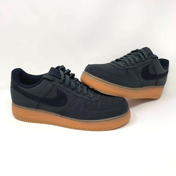 Nike Other - Nike Air Force 1 07 LV8 Style Black Gum Bottom